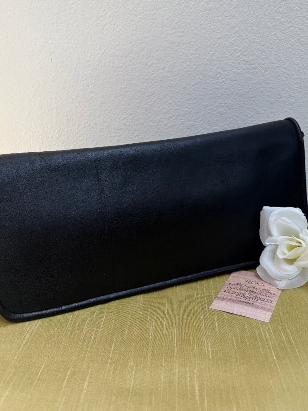 Vintage Bonnie Cashin Coach Envelope Clutch Black Leather - 1973 in EVC - Rare